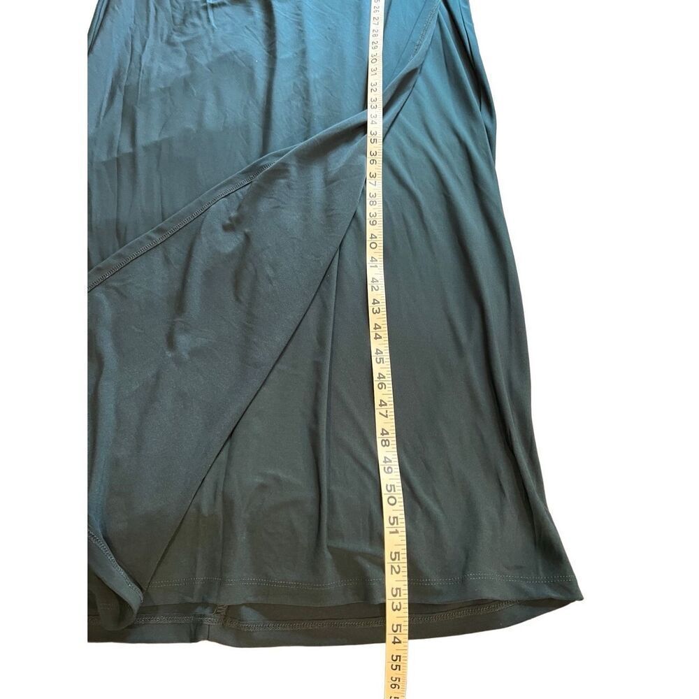 NIPON Boutique deep teal gown with b-neck, ruched side and cap sleeves - 14 - Picture 8 of 8
